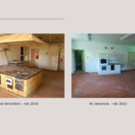 Kuchnia po lewej przed remontem, a po prawej po remoncie